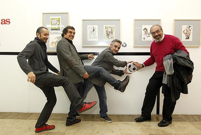 Con Gallego y Rey y Juan Álvarez en la Fundación del diario Madrid